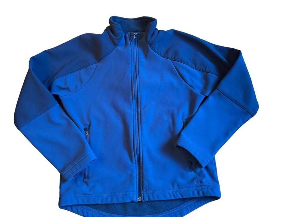L.L. Bean Softshell Jacket Full Zip Blue Blue Outdoor youth h1419